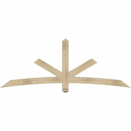 Ekena Millwork Alberta Rough Sawn Timber Gable Bracket, Douglas Fir, 84"W x 31"H x 4"D x 4"F, 9/12 Pitch GBW084X31X0404ALB00RDF